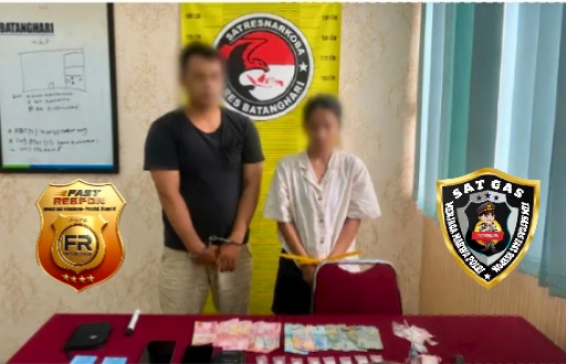 Bandar Narkoba Asal Desa Sungai Baung Digulung, Tim Kuda Hitam Satresnarkoba Polres Batang Hari Bekuk Dua Terduga Pelaku