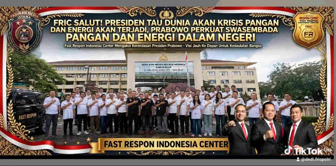 FRIC SALUT! KECERDASAN STRATEGIS PRESIDEN PRABOWO – JAUH HARI BACA KRISIS PANGAN & ENERGI DUNIA, PERKUAT SWASEMBADA DALAM NEGERI